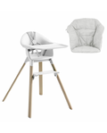 Stokke Clikk White con cuscino omaggio Nordic Grey