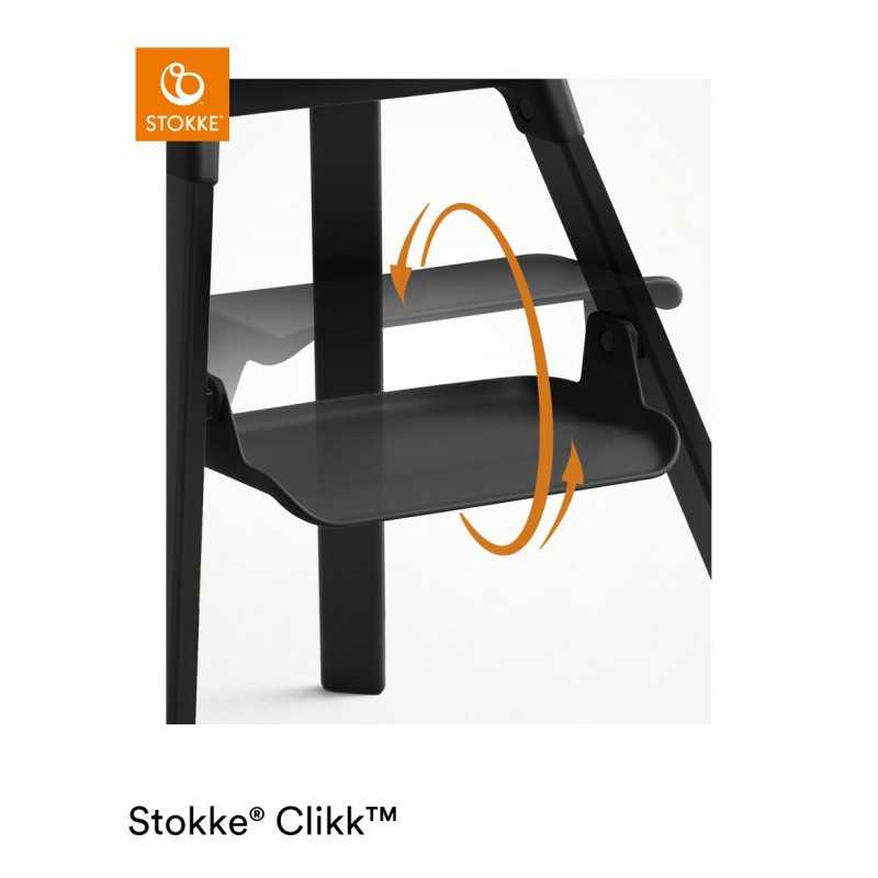 Stokke Seggiolone Pappa Clikk Midnight Black