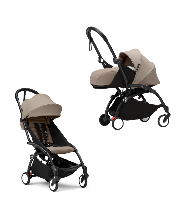 Stokke Duo Yoyo³ Kit 0+ e 6+ Black/Taupe