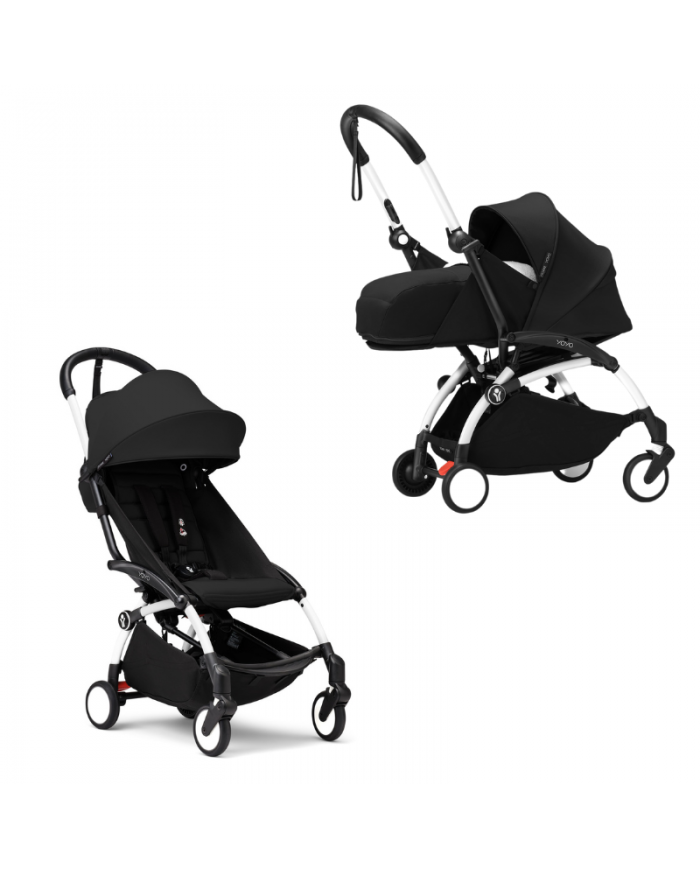 Stokke Passeggino Yoyo³  DUO Con Kit 0+ e 6+ White/Black