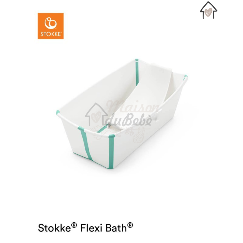 Stokke Flexi Bath White Aqua + Supporto per Neonato omaggio