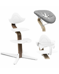 Stokke Promo Sedia Nomi Walnut White Con Newborn e Babyset in Omaggio
