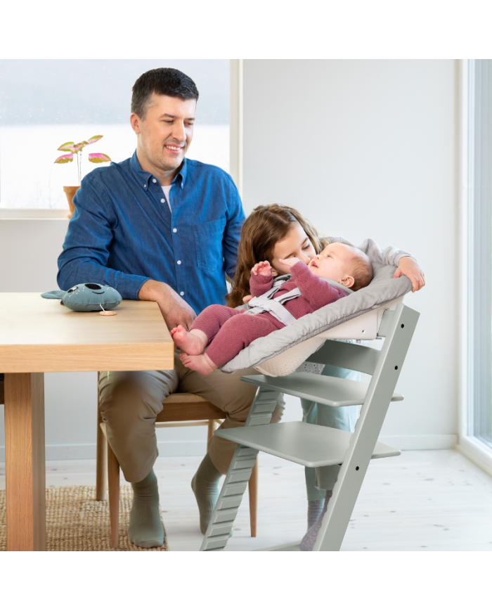 Stokke Promo Tripp Trapp Glacier green con Newborn e Baby set