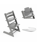 Stokke Promo Tripp Trapp Storm Grey con Baby Set e vassoio