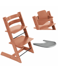 Stokke Promo Tripp Trapp Terracotta con Baby Set e vassoio