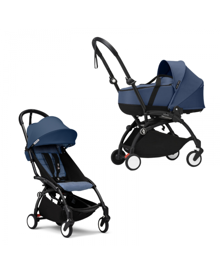 Stokke Yoyo³ con bassinet e rivestimento 6+ Black/Navy