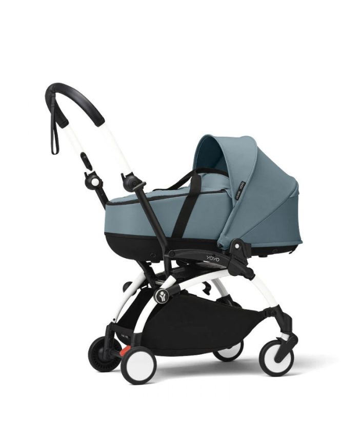 Stokke Yoyo³ con bassinet e rivestimento 6+ White/Aqua
