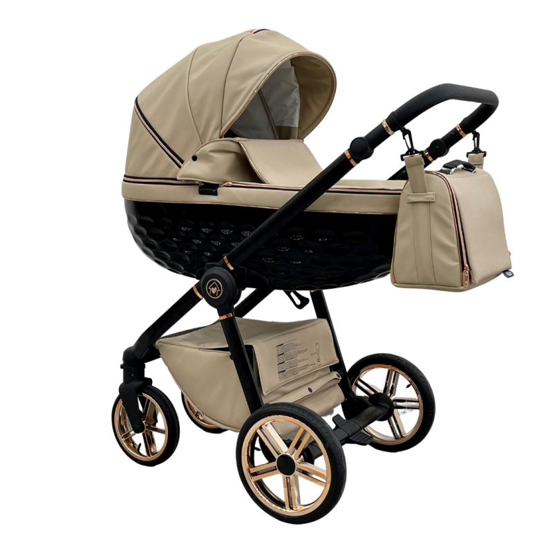 Trio ''CRYSTAL'' By Maison du Bebè col. BEIGE Tel.NERO