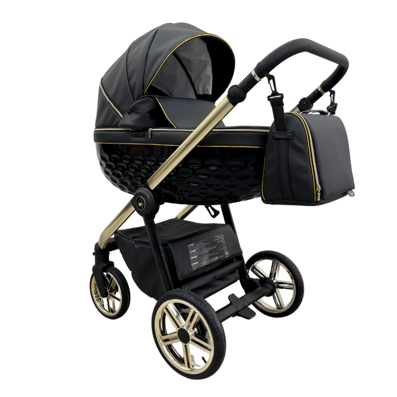 Trio ''CRYSTAL'' By Maison du Bebè col. Nero Tel.Oro