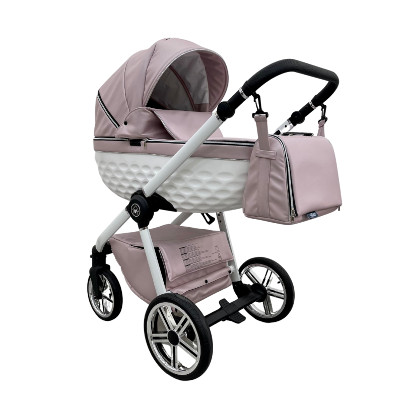Trio ''CRYSTAL'' By Maison du Bebè col. ROSA Tel.BIANCO