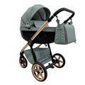 Trio ''CRYSTAL'' By Maison du Bebè col. Verde Veronese Tel.Oro Rosa