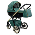 Trio ''CRYSTAL'' By Maison du Bebè col. VERDE SMERALDO Tel.Oro