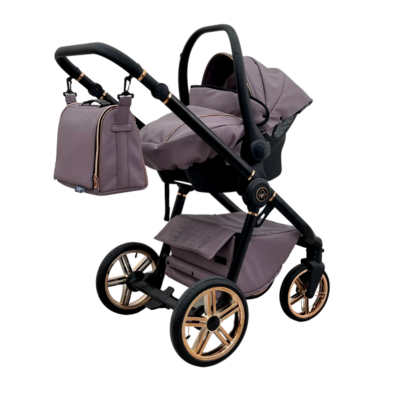 Trio ''CRYSTAL'' By Maison du Bebè col.MALVA Tel.NERO